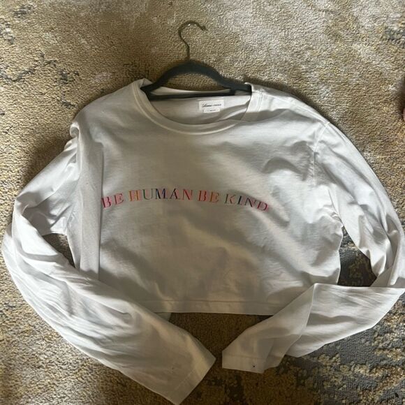 lovers and friends Human Kind Wilshire Long Sleeve Tee in White - Picture 2 of 4